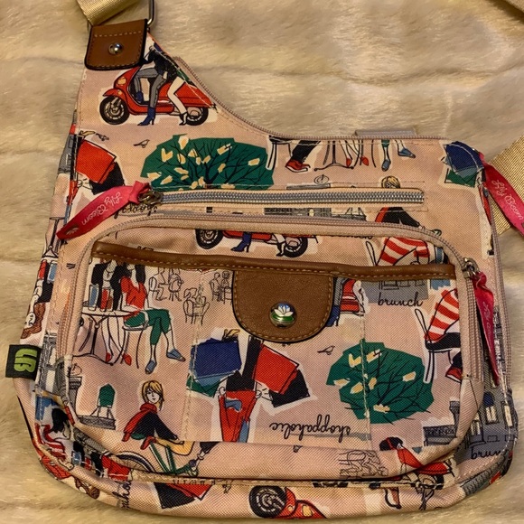 Lily Bloom CrossBody Shopaholic Print Bag - Picture 2 of 6